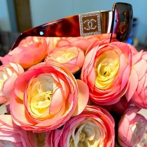 Authentic CHANEL sunglasses with lots of bling!